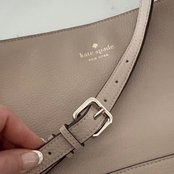 Kate Spade Taupe Leather Shoulder Bag - Picture 5 of 12